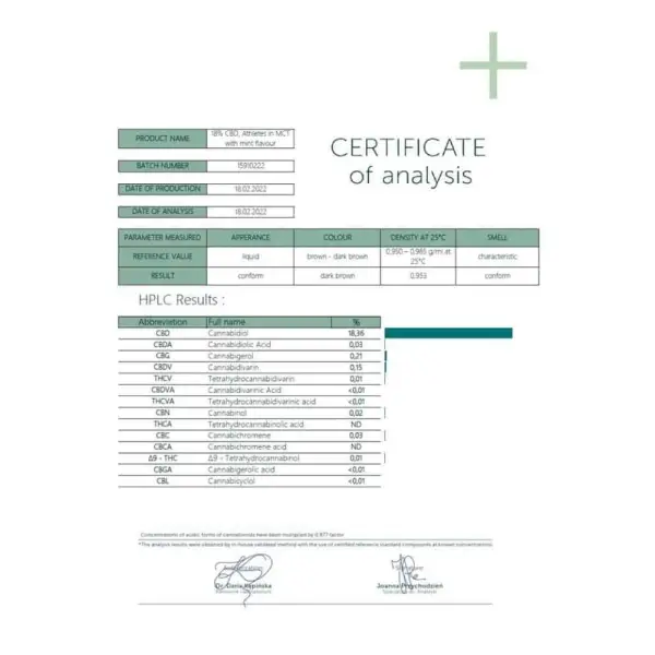 Athlete MCT/CBD oil 18%