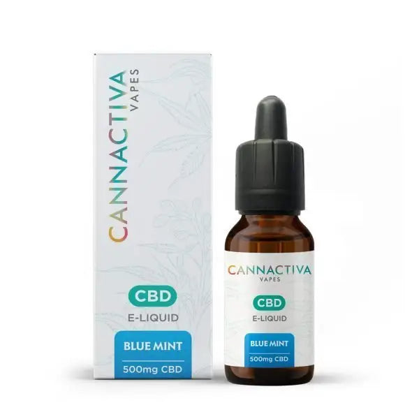 CBD E Liquid 500mg – Blue Mint (5% CBD Full Spectrum)