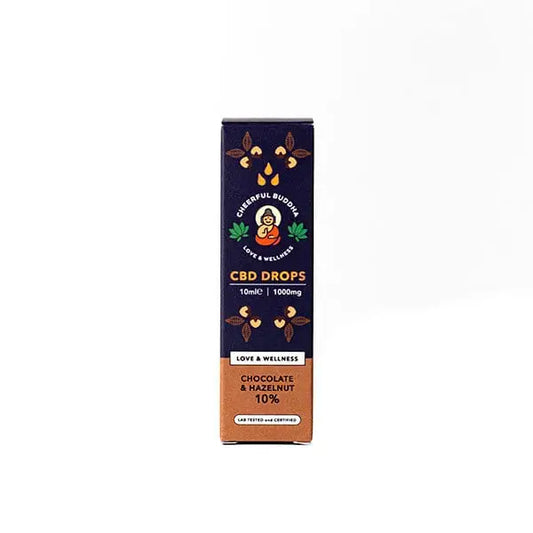 Cheerful Buddha 1000mg CBD Drops 10ml - Chocolate & Hazelnut