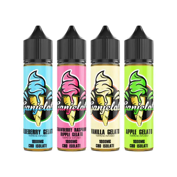 Ganjelato 1000mg CBD Isolate E-liquid 50ml (50VG/50PG) - CBD