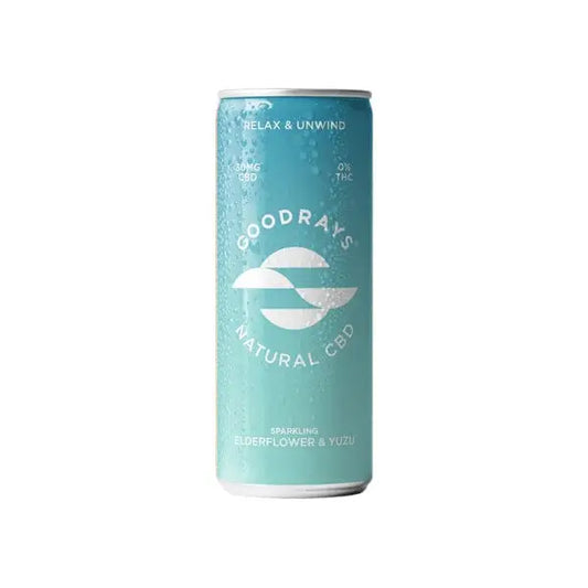 Goodrays 30mg CBD Elderflower & Yuzu Seltzer 250ml - CBD