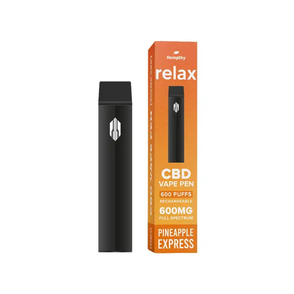 Hempthy 600mg CBD Disposable Vape Pen 600 Puffs - Pineapple