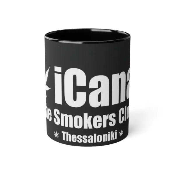 iCana White Accent Mug 11oz - Black / 11oz - Mug