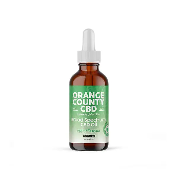 Orange County CBD 1000mg Flavoured Tincture Oil 30ml - Apple