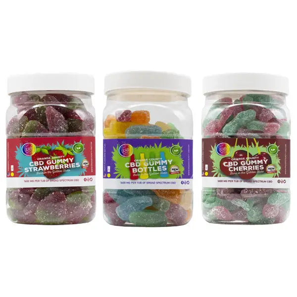 Orange County CBD 1600mg Gummies - Large Pack - Gummy Cubes