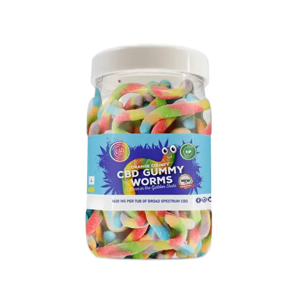 Orange County CBD 1600mg Gummies - Large Pack - Gummy Cubes