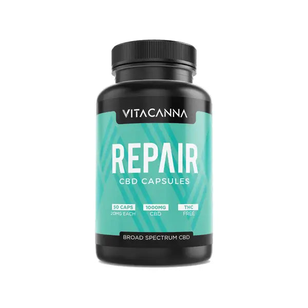 Vitacanna 1000mg Broad Spectrum CBD Vegan Capsules - 50 Caps