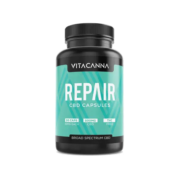 Vitacanna 500mg Broad Spectrum CBD Vegan Capsules - 50 Caps