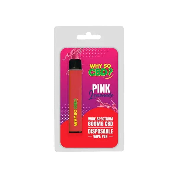 Why So CBD? 600mg Wide Spectrum CBD Disposable Vape Pen - 12